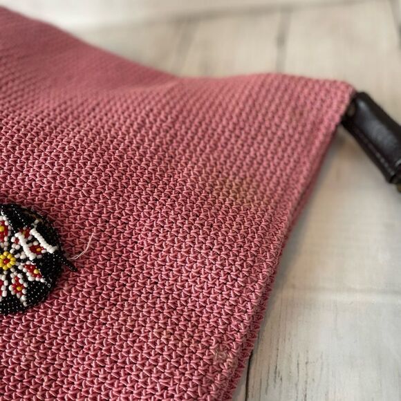 Pink Crochet Shoulder Bag - Picture 10 of 11